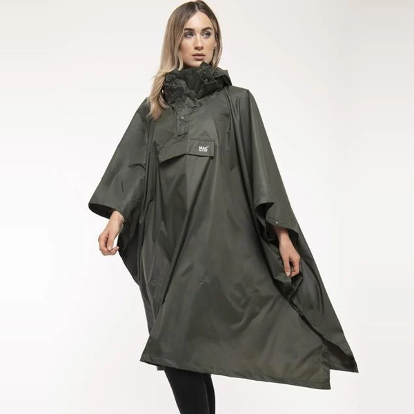 Mac in a Sac poncho khaki green