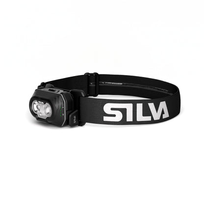 Silva Discover hoofdlamp - Krachtige en verstelbare hoofdlamp in zwart, ideaal voor outdooravonturen en kamperen.