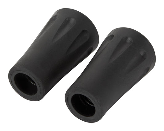 Rubberen puntdop ferrules in zwart - Versterk de uiteinden van trekkingstokken voor betere grip en duurzaamheid.