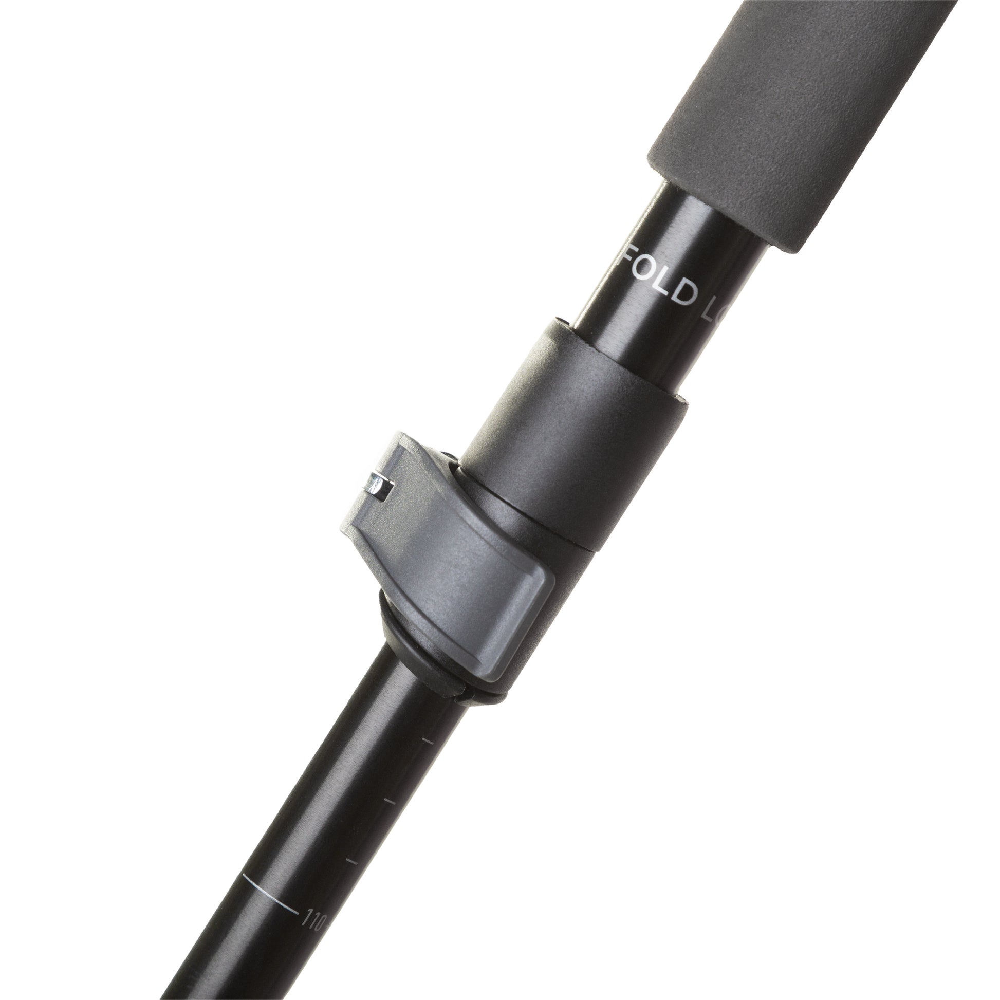 Vouwsluiting trekkingstok in zwart - Sterke 6061 aluminium trekkingstok met praktische verstelbaarheid voor optimaal comfort.