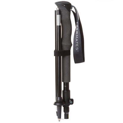 Vouwsluiting trekkingstok in zwart - Compact en opvouwbare trekkingstok, ideaal voor het besparen van ruimte tijdens het reizen.