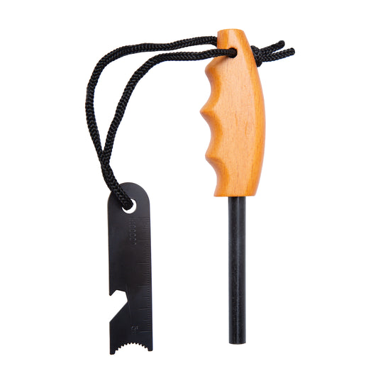 Firestarter detail - Robuust aanstekerhulpmiddel voor het snel en veilig starten van een vuur in de natuur.